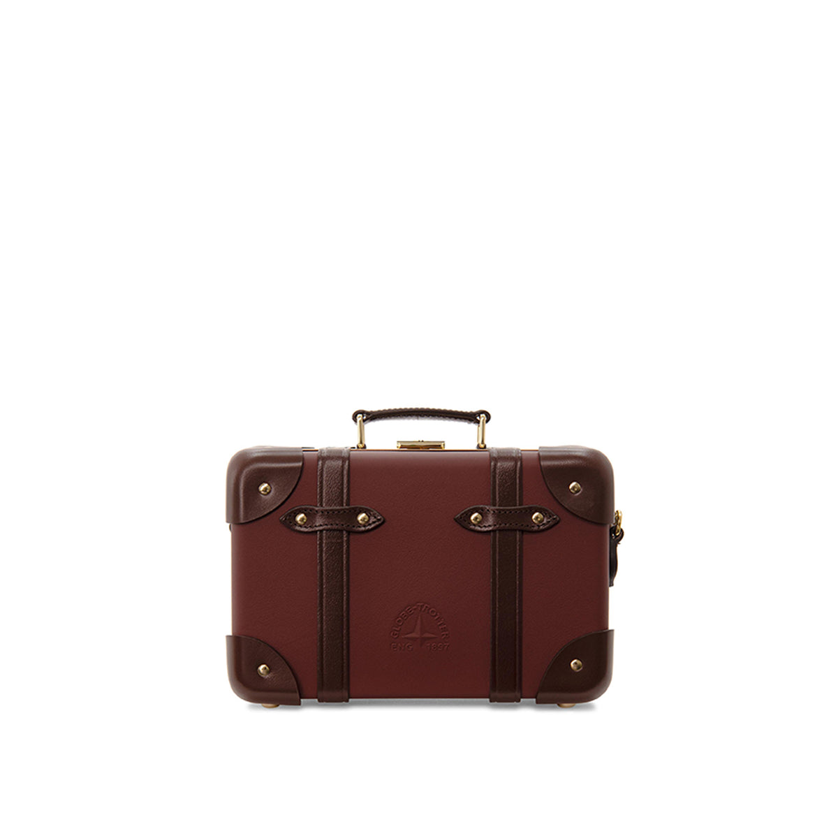 レザークラフテッド · マイクロケース | シェリーレッド/バーガンディ/ゴールド