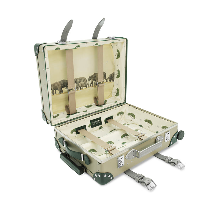 エレファント・ファミリー · キャリーオン - 4ホイール | オリーブ/ケリーグリーン/クロム