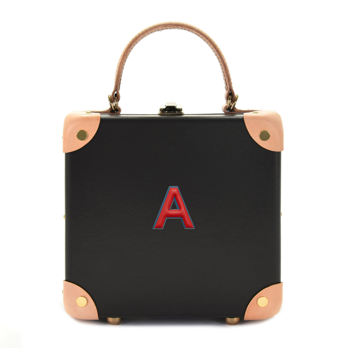 レザーステッカー · アルファベット A | レッド/ぺトロールブルー