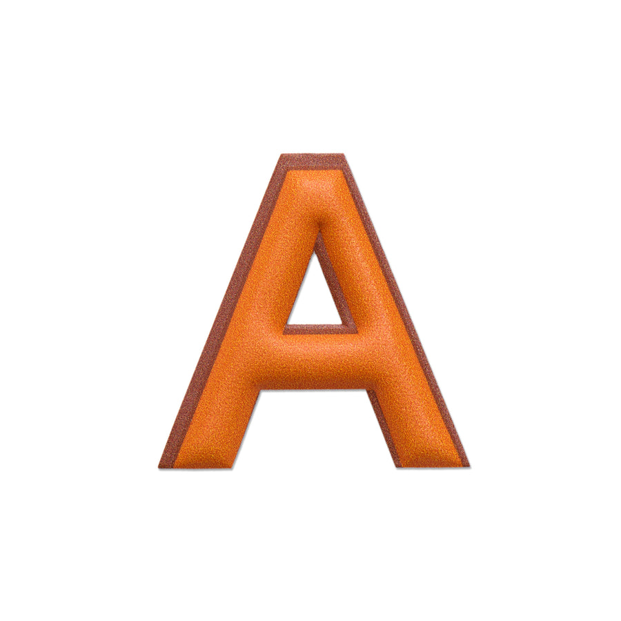 アルファベット · レザーステッカー | オレンジ/ブラウン | A – first image