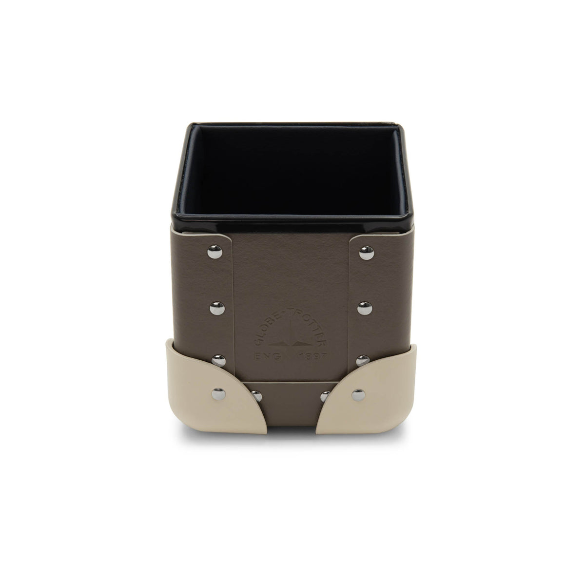 ホームコレクション · スモールペンホルダー | ノーブルブラウン/アイボリー/クロム