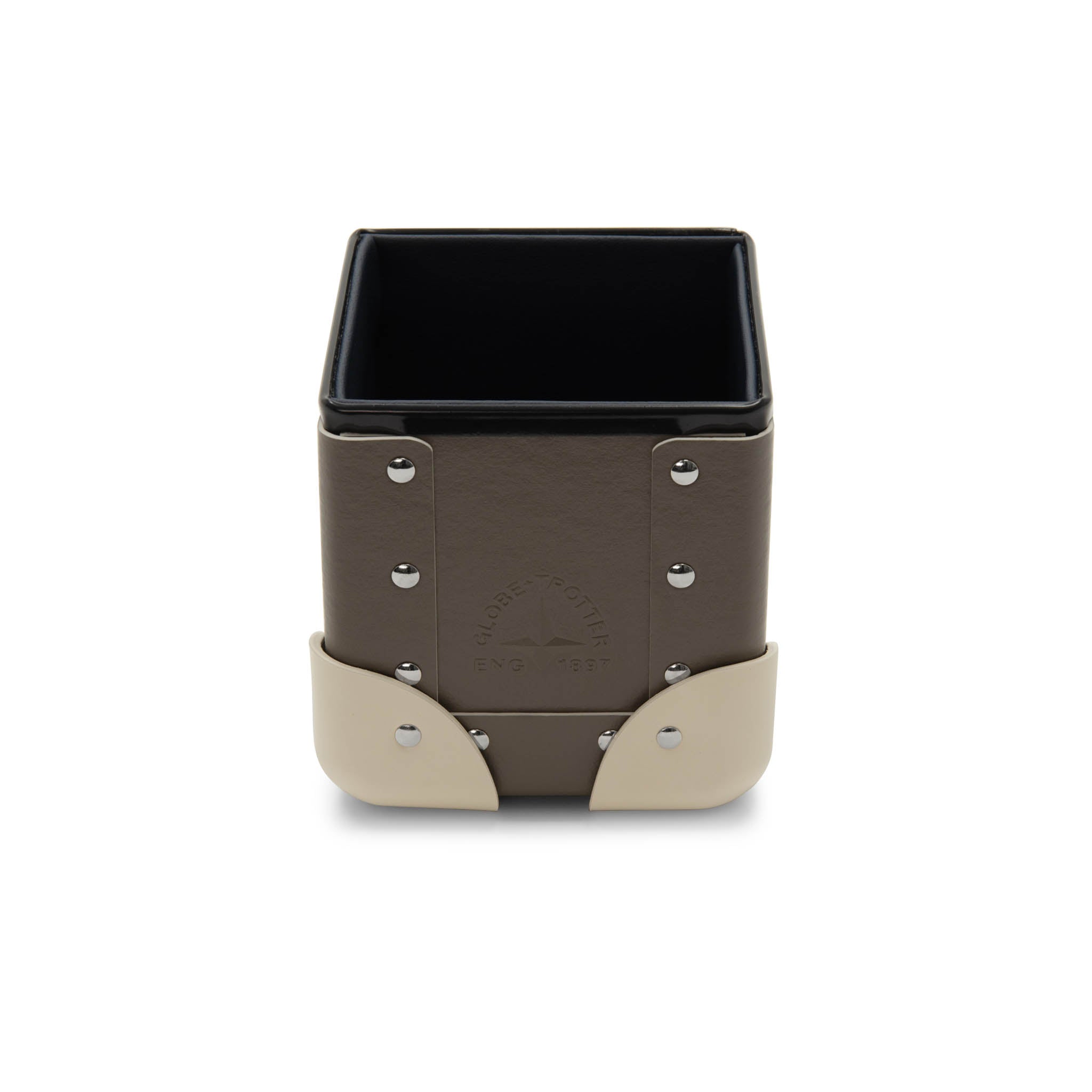 ホームコレクション · スモールペンホルダー | ノーブルブラウン/アイボリー/クロム