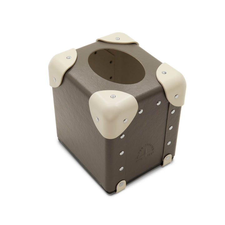 ホームコレクション · ティッシュボックスカバー | ノーブルブラウン/アイボリー/ゴールド