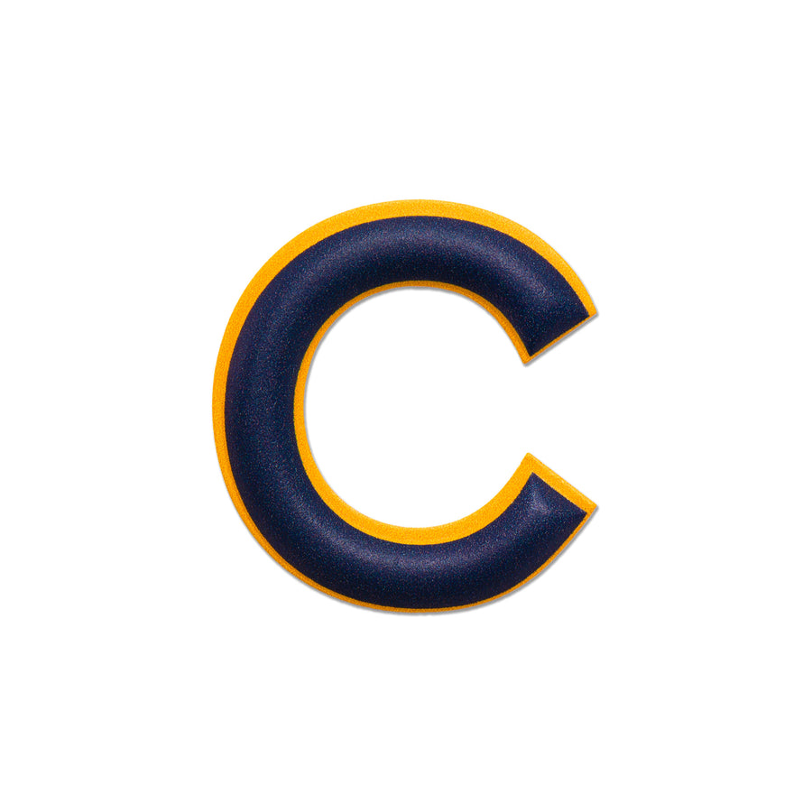 アルファベット · レザーステッカー | イエロー/ダークブルー | C – first image