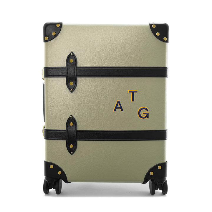 レザーステッカー · アルファベット A | ダークブルー/イエロー