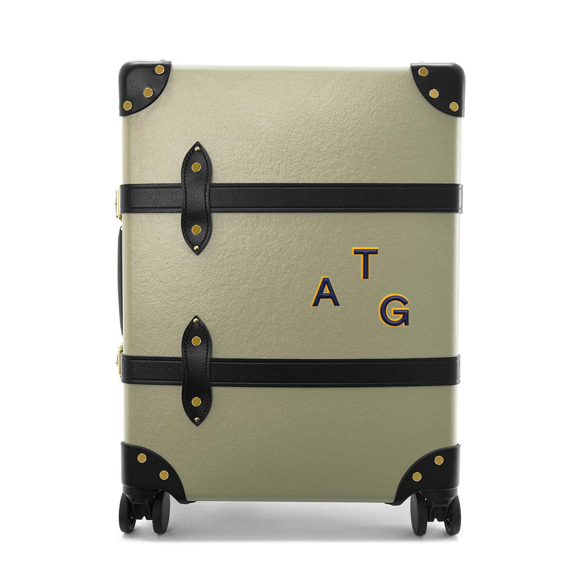 レザーステッカー · アルファベット G | ダークブルー/イエロー