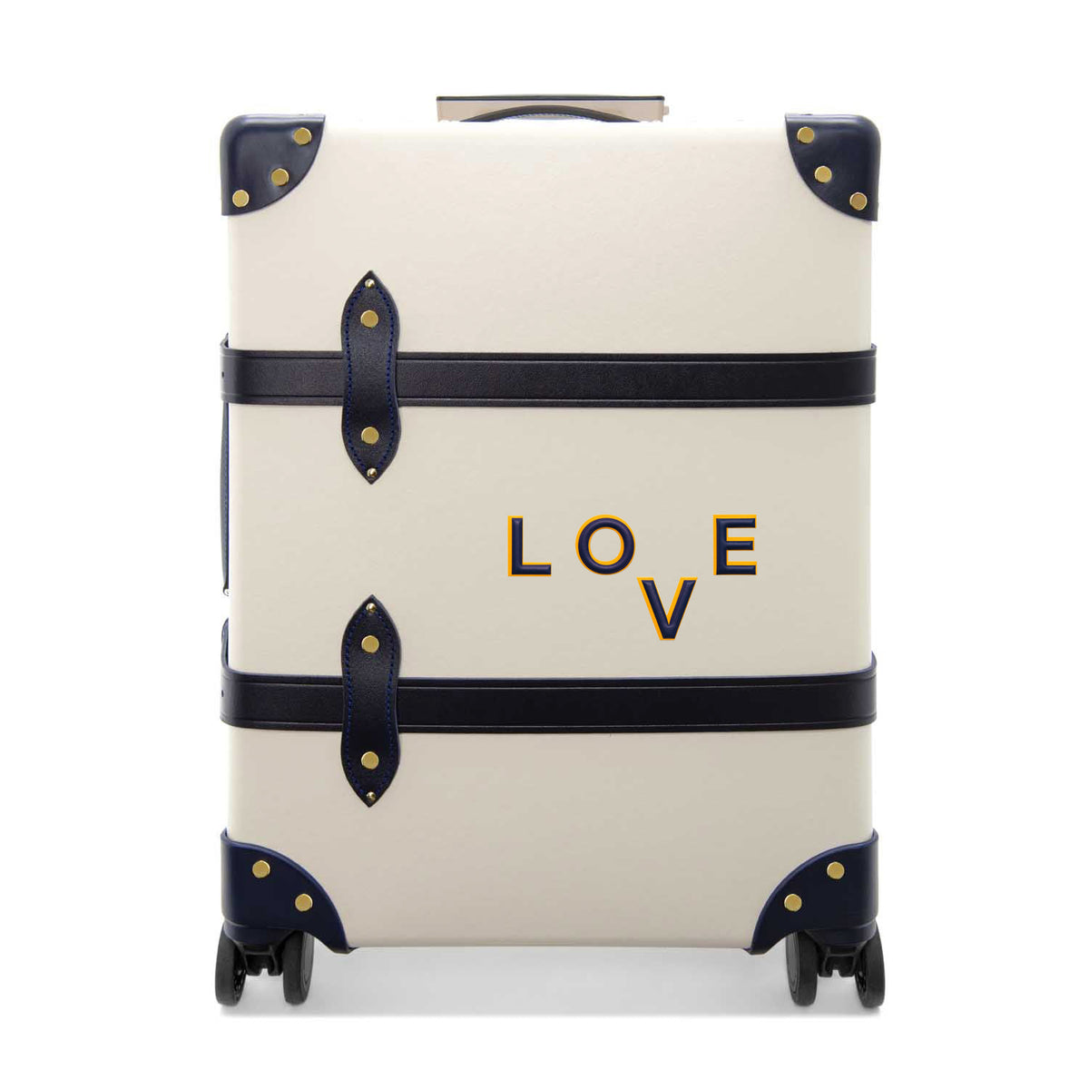 レザーステッカー · アルファベット L | ダークブルー/イエロー