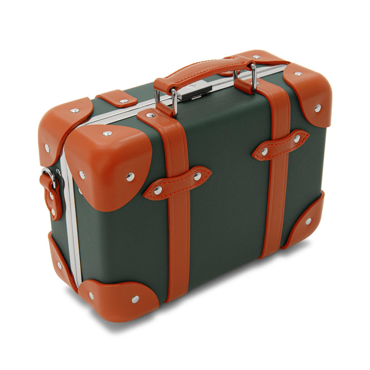 レザークラフテッド · マイクロケース | リーフグリーン/オレンジ/クロム