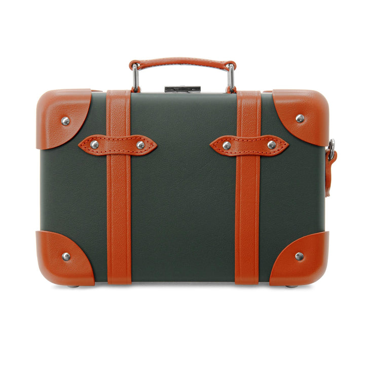 レザークラフテッド · マイクロケース | リーフグリーン/オレンジ/クロム