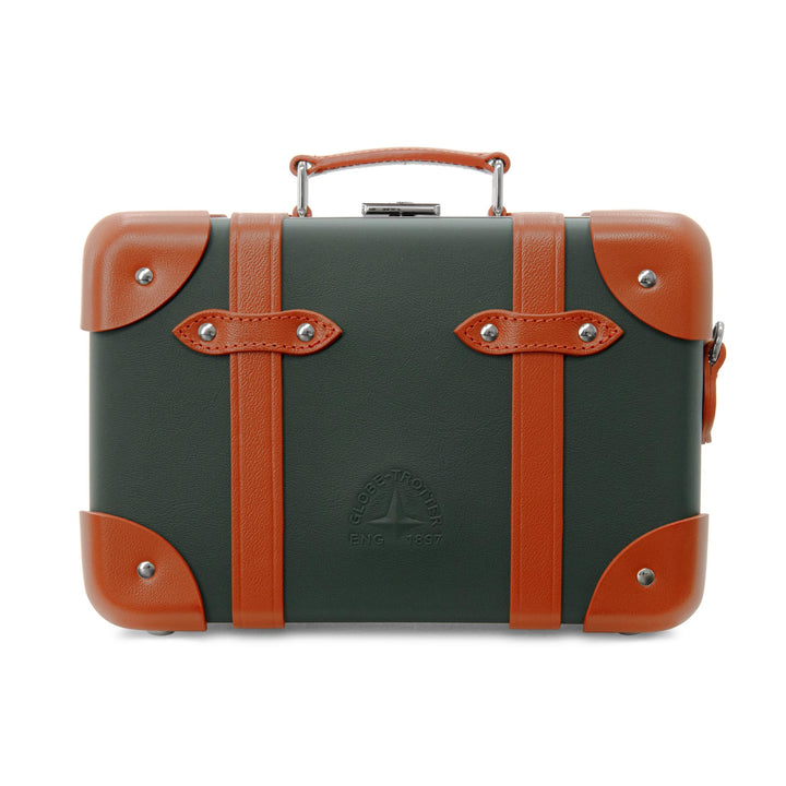 レザークラフテッド · マイクロケース | リーフグリーン/オレンジ/クロム