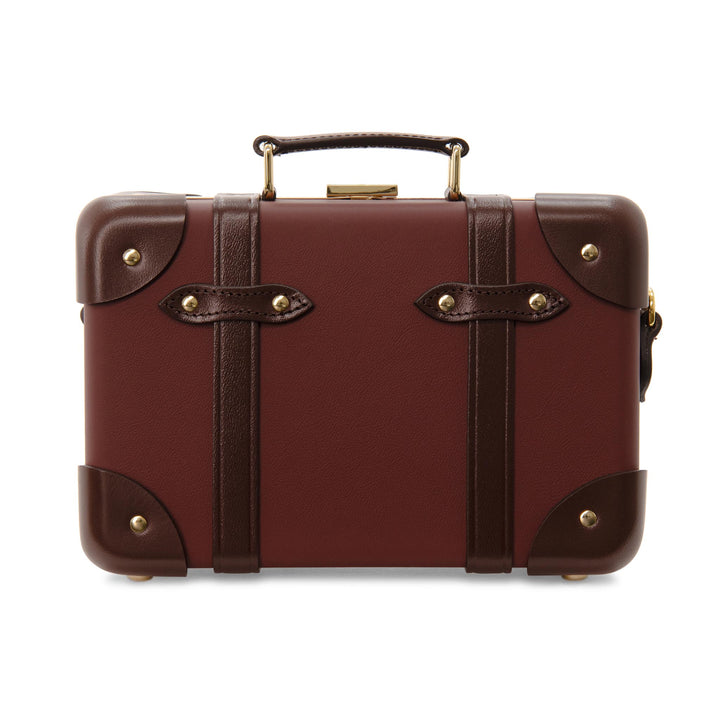レザークラフテッド · マイクロケース | シェリーレッド/バーガンディ/ゴールド