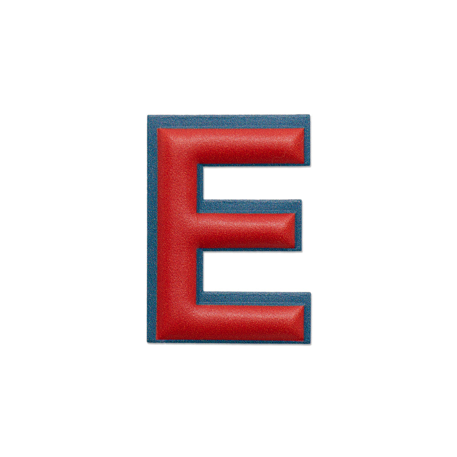 アルファベット · レザーステッカー | レッド/ペトロールブルー | E – first image