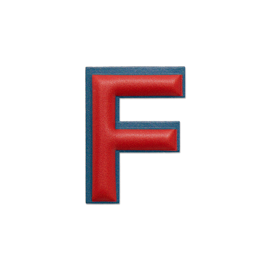 アルファベット · レザーステッカー | レッド/ペトロールブルー | F – first image