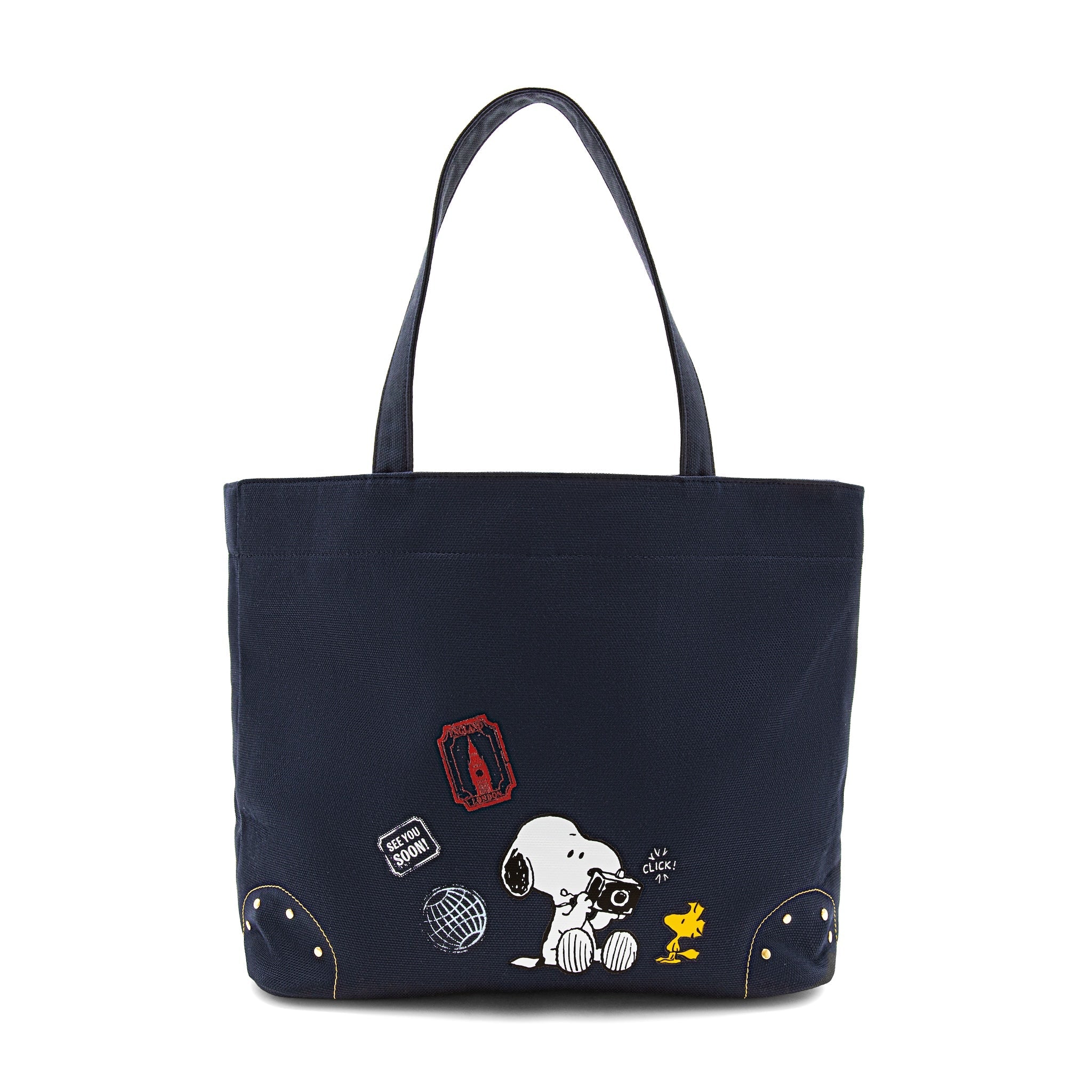 ピーナッツ · キャンバス トートバッグ | ネイビー
