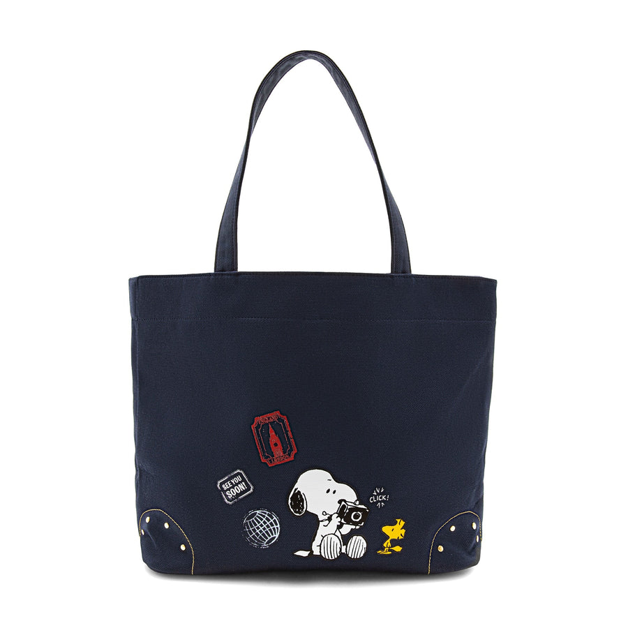 ピーナッツ · キャンバス トートバッグ | ネイビー – first image