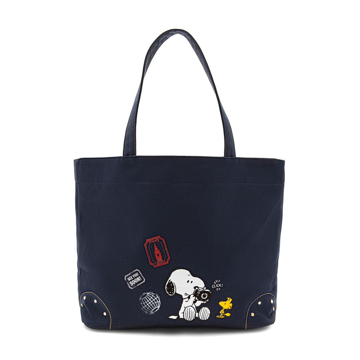 EC先行予約受付 ピーナッツ · キャンバス トートバッグ | ネイビー