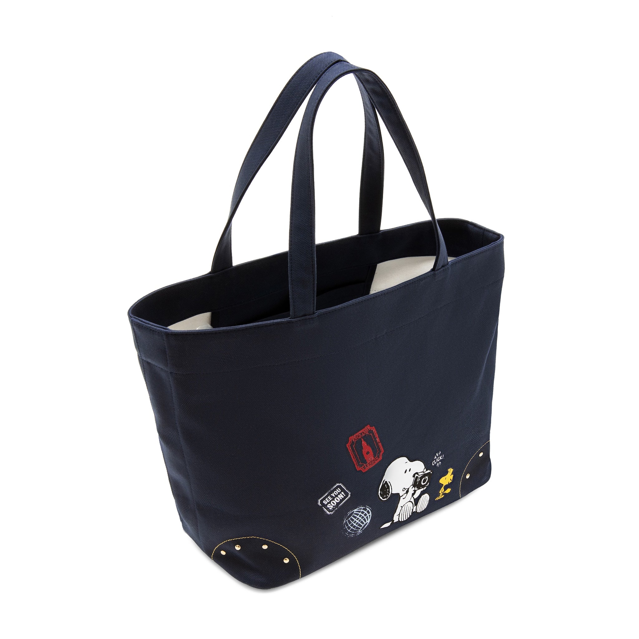 ピーナッツ · キャンバス トートバッグ | ネイビー