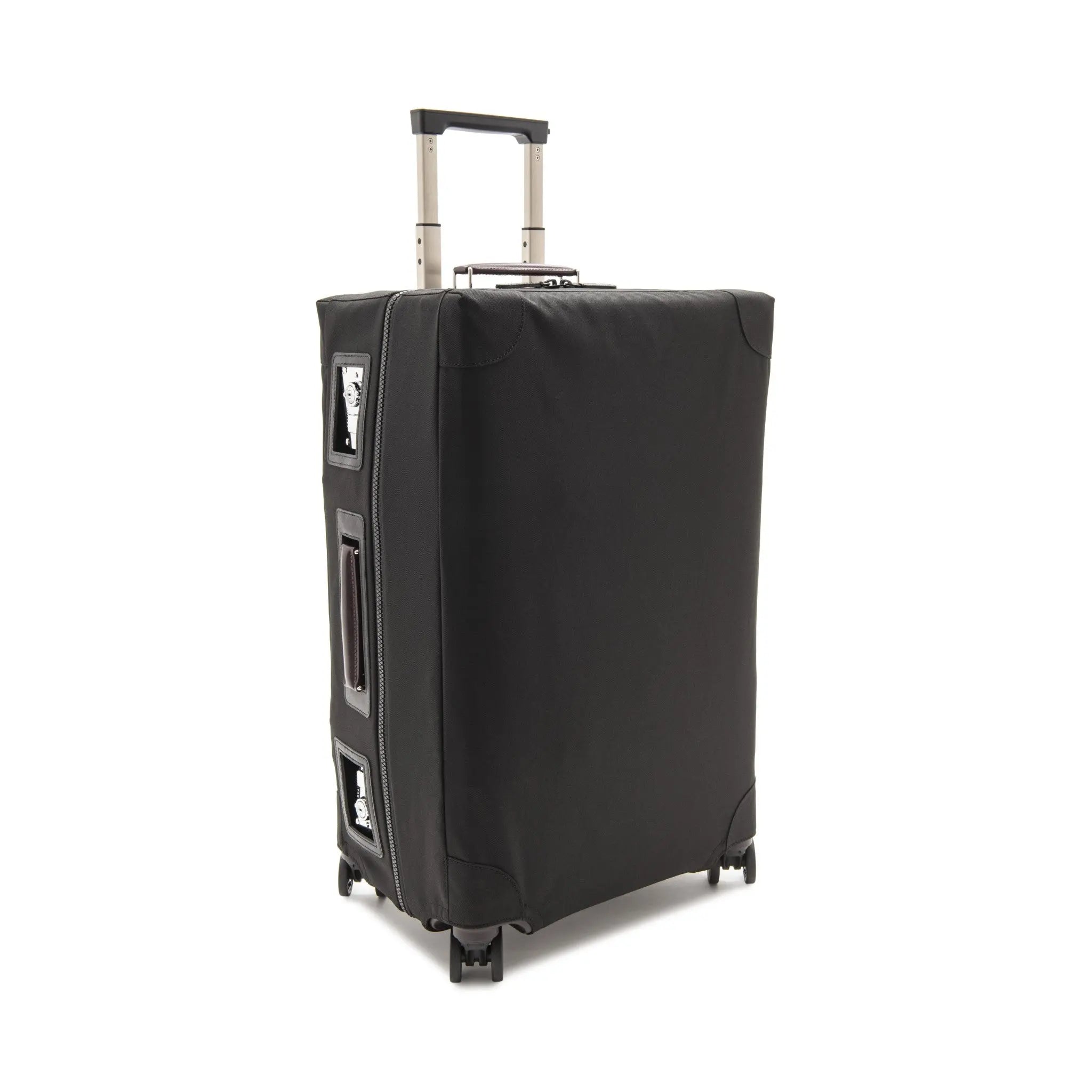 スーツケースカバー ミディアムチェックイン4輪用 ブラック | グローブ・トロッター（Globe-Trotter）日本公式