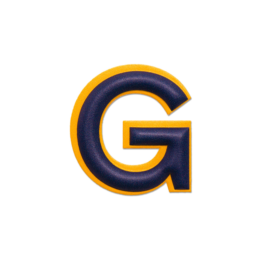 アルファベット · レザーステッカー | イエロー/ダークブルー | G – first image