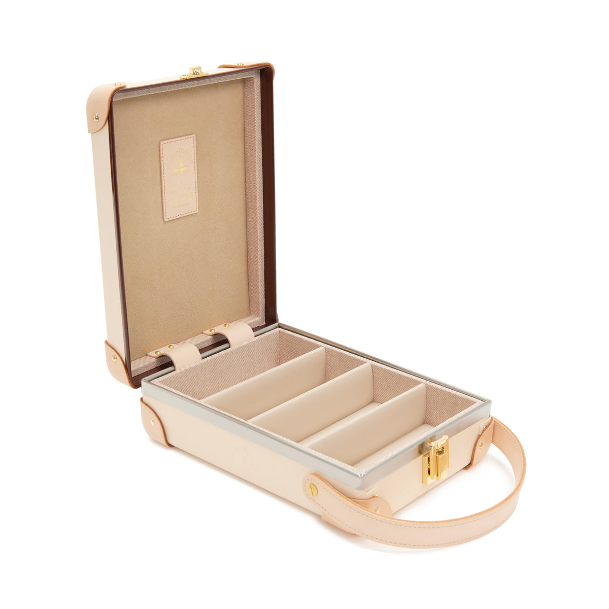 【オンライン・銀座限定】金子眼鏡 · 4スロット メガネケース | アイボリー/ナチュラル/ゴールド