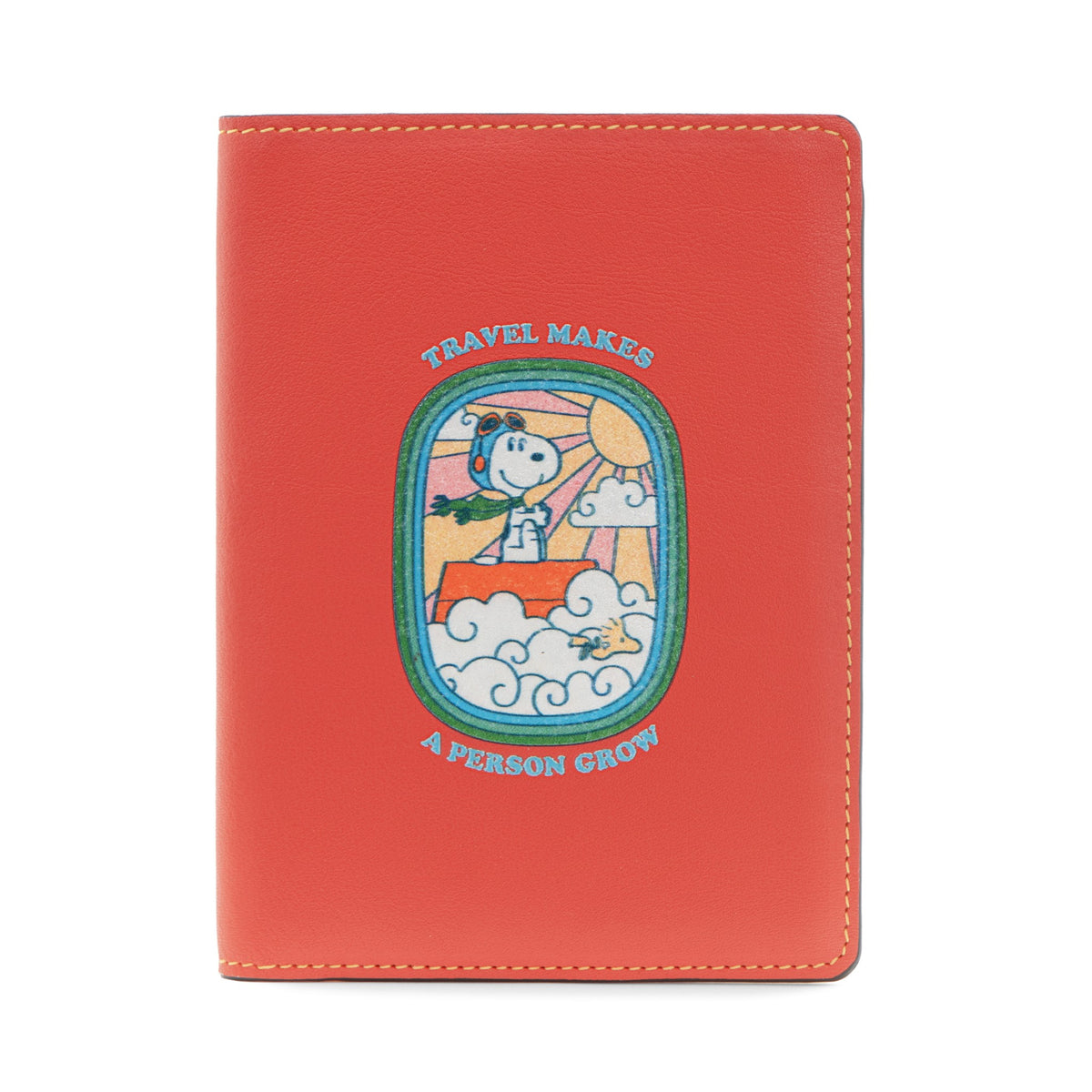 ピーナッツ · パスポートスリーブ フライング・エース | レッド/オレンジ