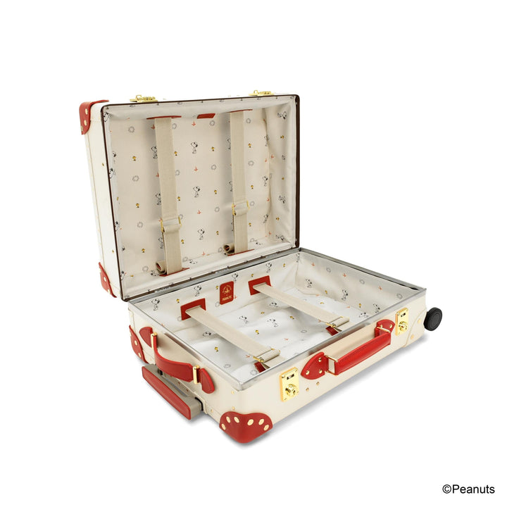 ピーナッツ · キャリーオン - 4ホイール | アイボリー/ドッグハウス・レッド/ゴールド