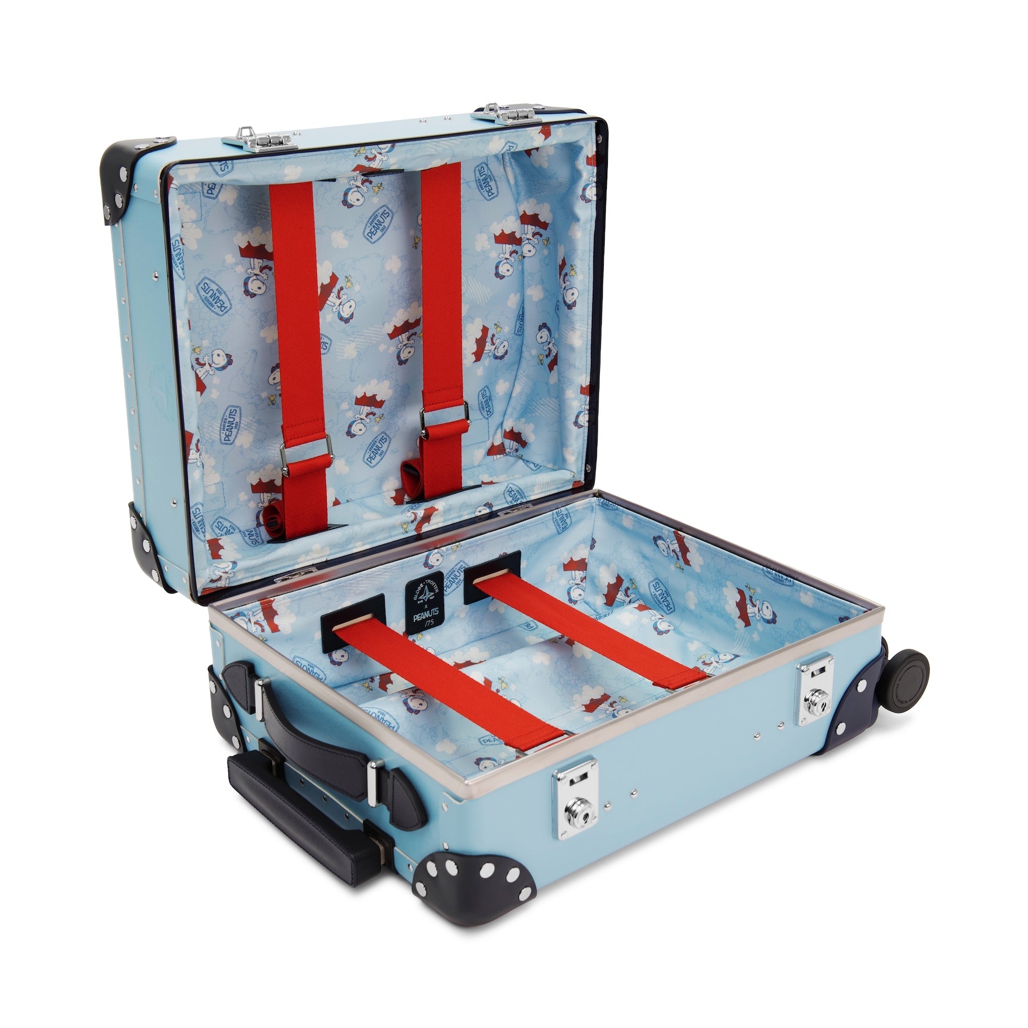 ピーナッツ 75th · パイロットケース - 4 ホイール | パステルブルー/ネイビー/クロム
