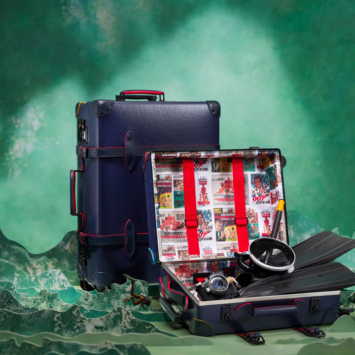 【5月15日まで限定価格】グローブトロッター　007モデル（限定生産数モデル） 007/サンダーボール作戦 機内持込 スーツケース - ネイビー | グローブ