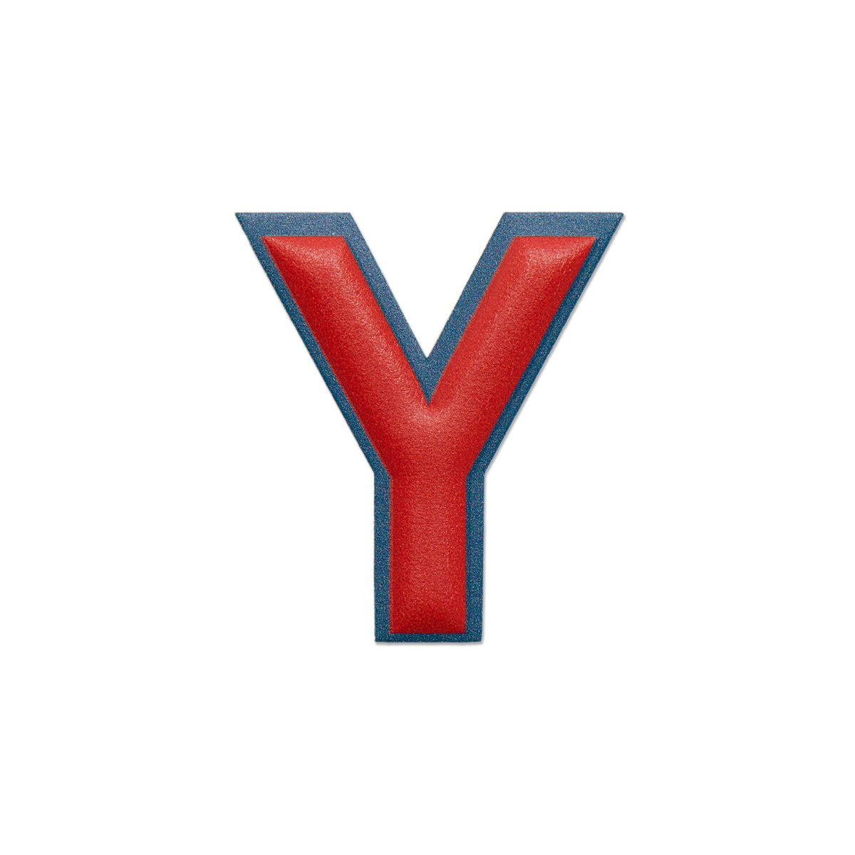 レザーステッカー · アルファベット Y | レッド/ぺトロールブルー