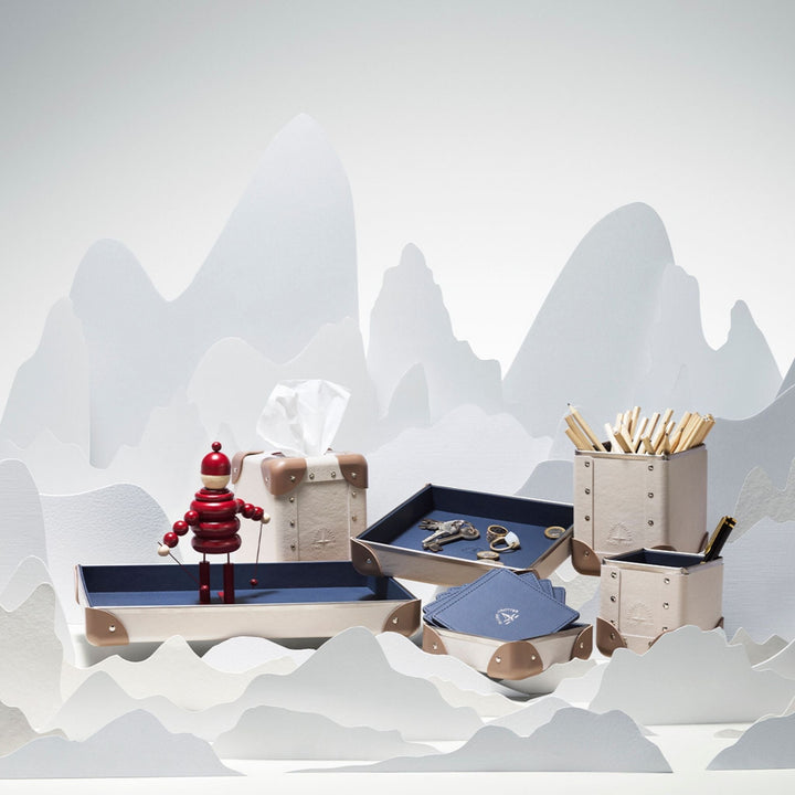 ホームコレクション · ティッシュボックスカバー | チョーク/モス/クロム