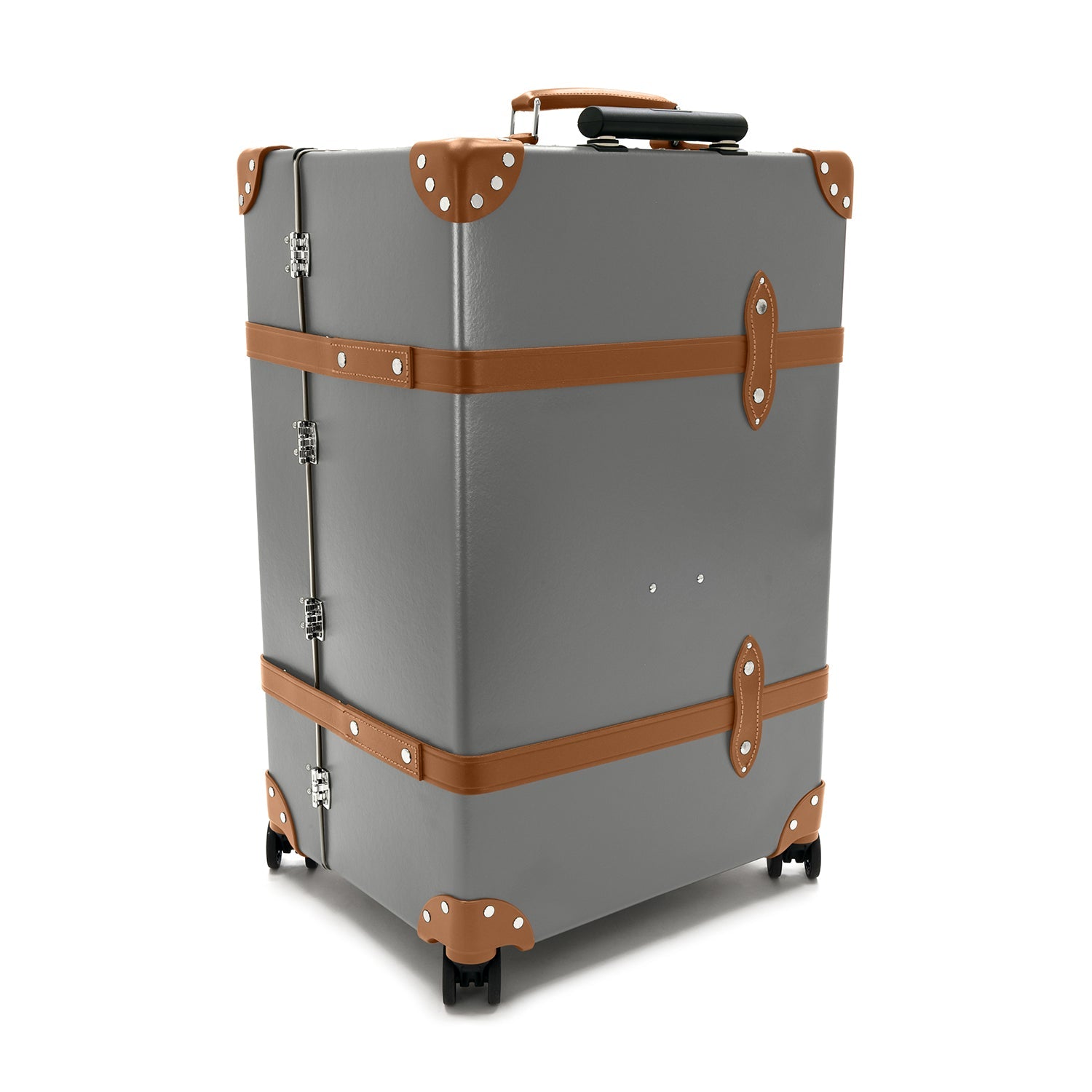 Centenary · XL Trunk - 4 Wheels | Grey/Caramel - GLOBE-TROTTER