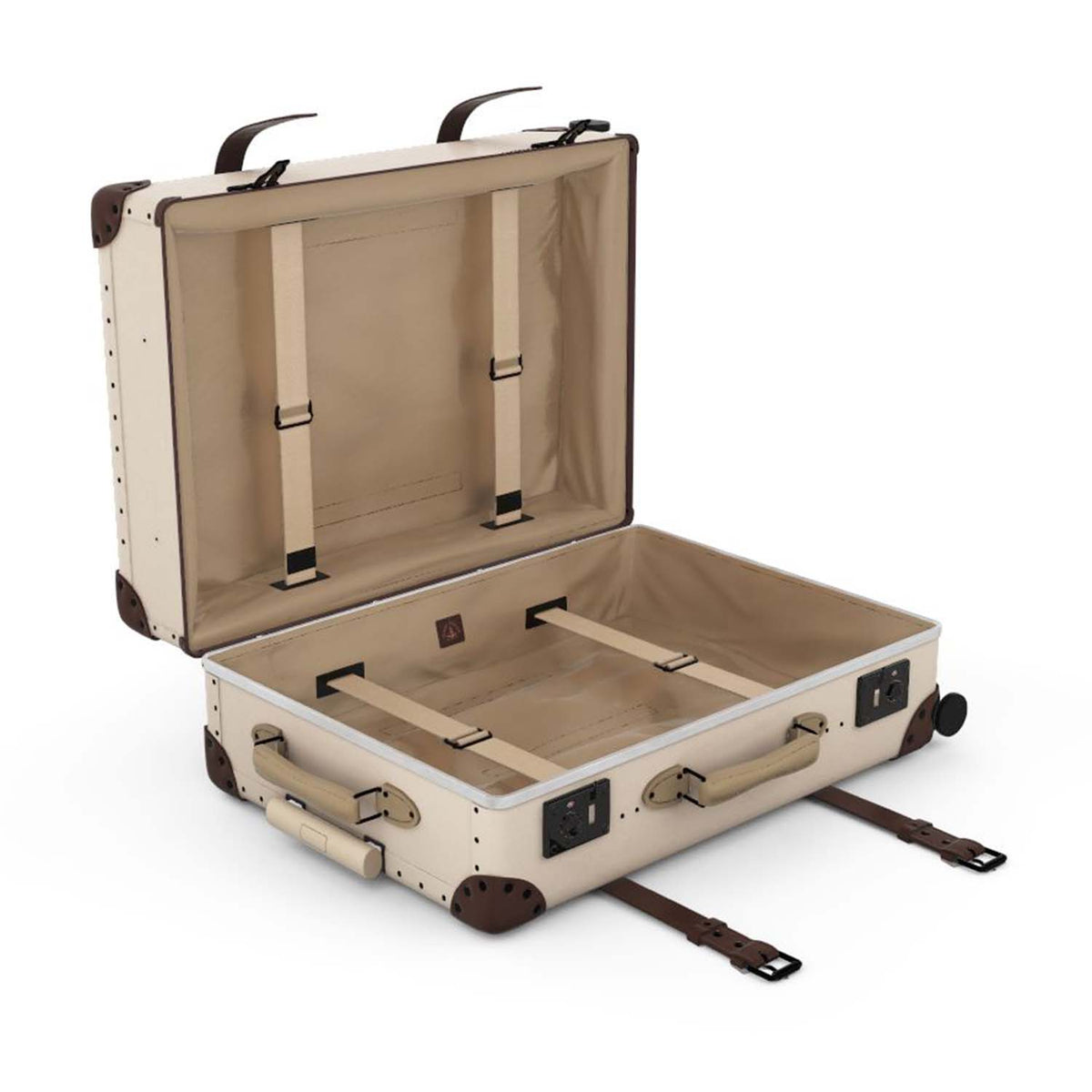 カスタム · ラージチェックイン - 4ホイール | アイボリー/ブラウン