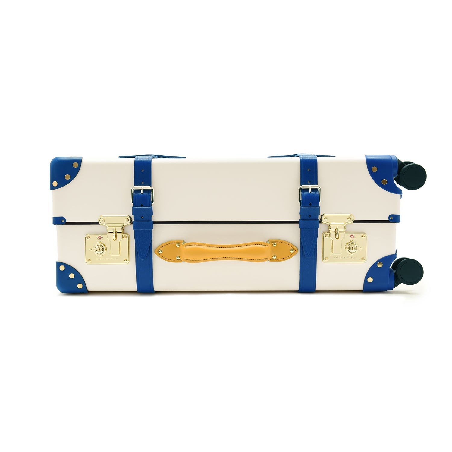 Palm Springs · Large Check-In - 4 Wheels | Ivory/Cobalt/Gold - GLOBE-TROTTER