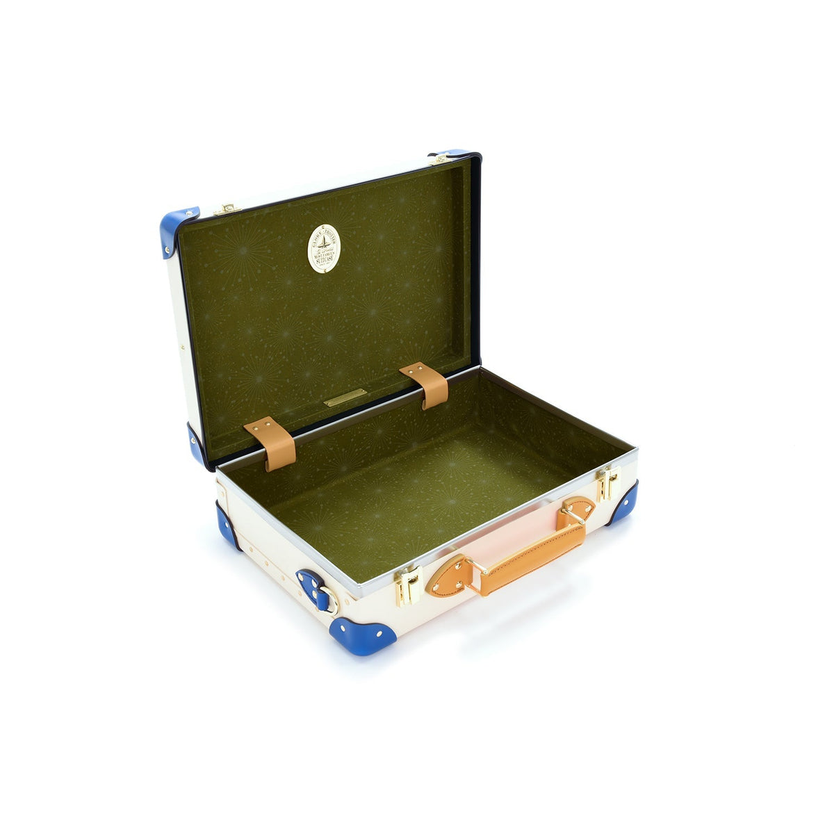 Palm Springs · Small Attaché | Ivory/Cobalt/Gold - GLOBE-TROTTER